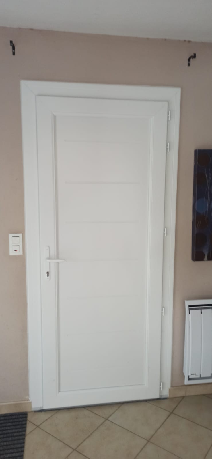 Porte d'entrée PVC imaginée par Menuiserie Gardoise